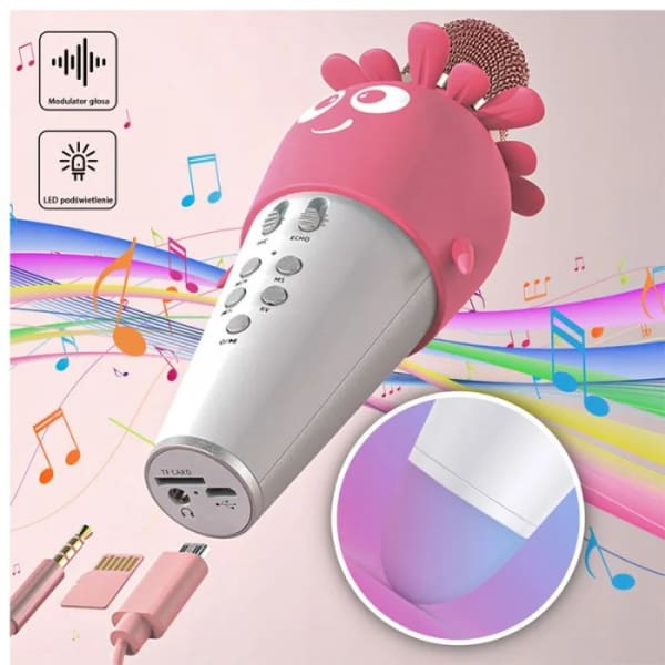 Microphone et Haut-Parleur Forever AMS-200 Bluetooth Karaoké – Rose (GSM115307) Microphone et Haut-Parleur Forever AMS-200 Bluetooth Karaoké – Rose (GSM115307)